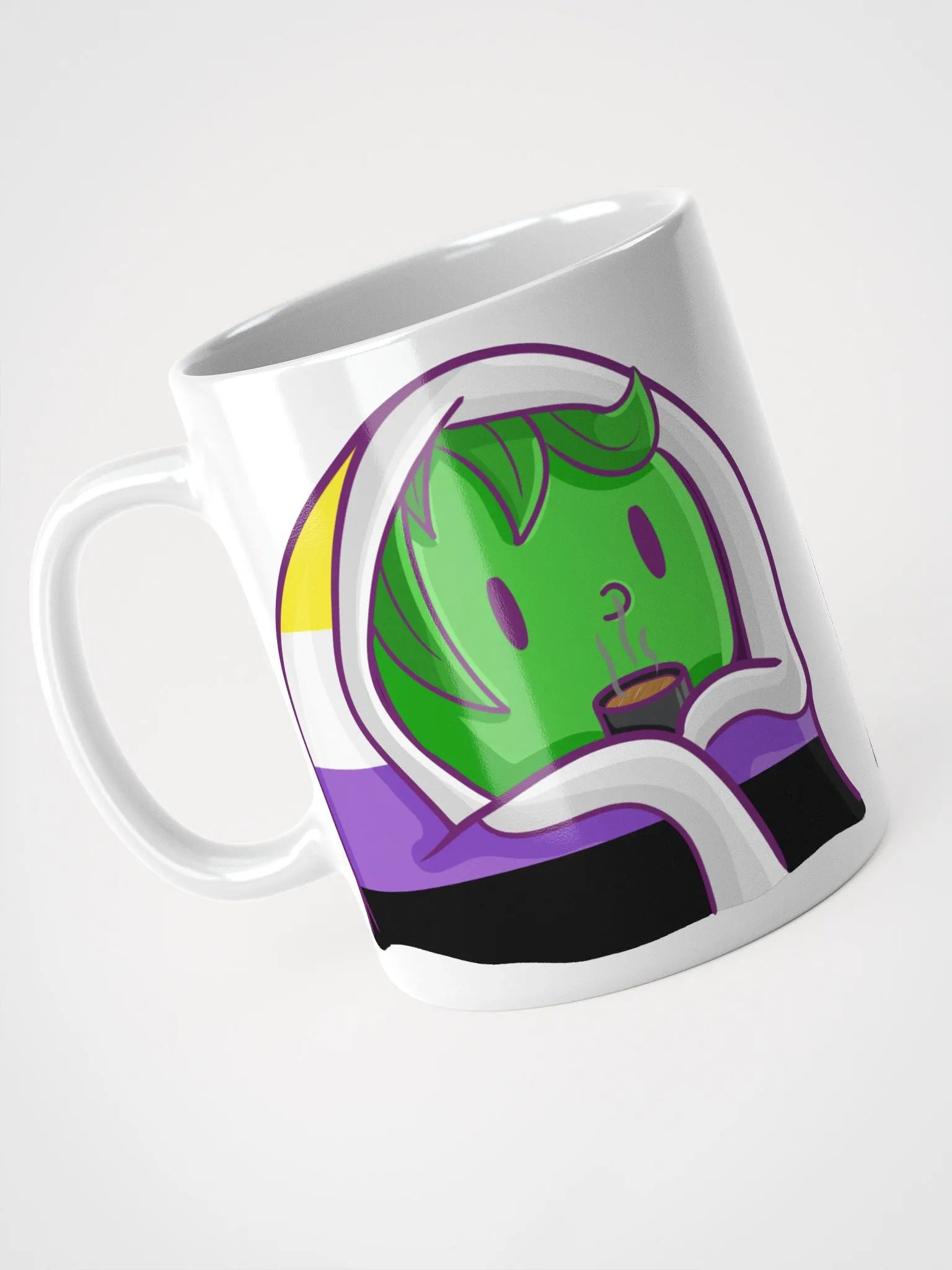 Enby Pride Cuddler Mug | Art by Duck product image (3)
