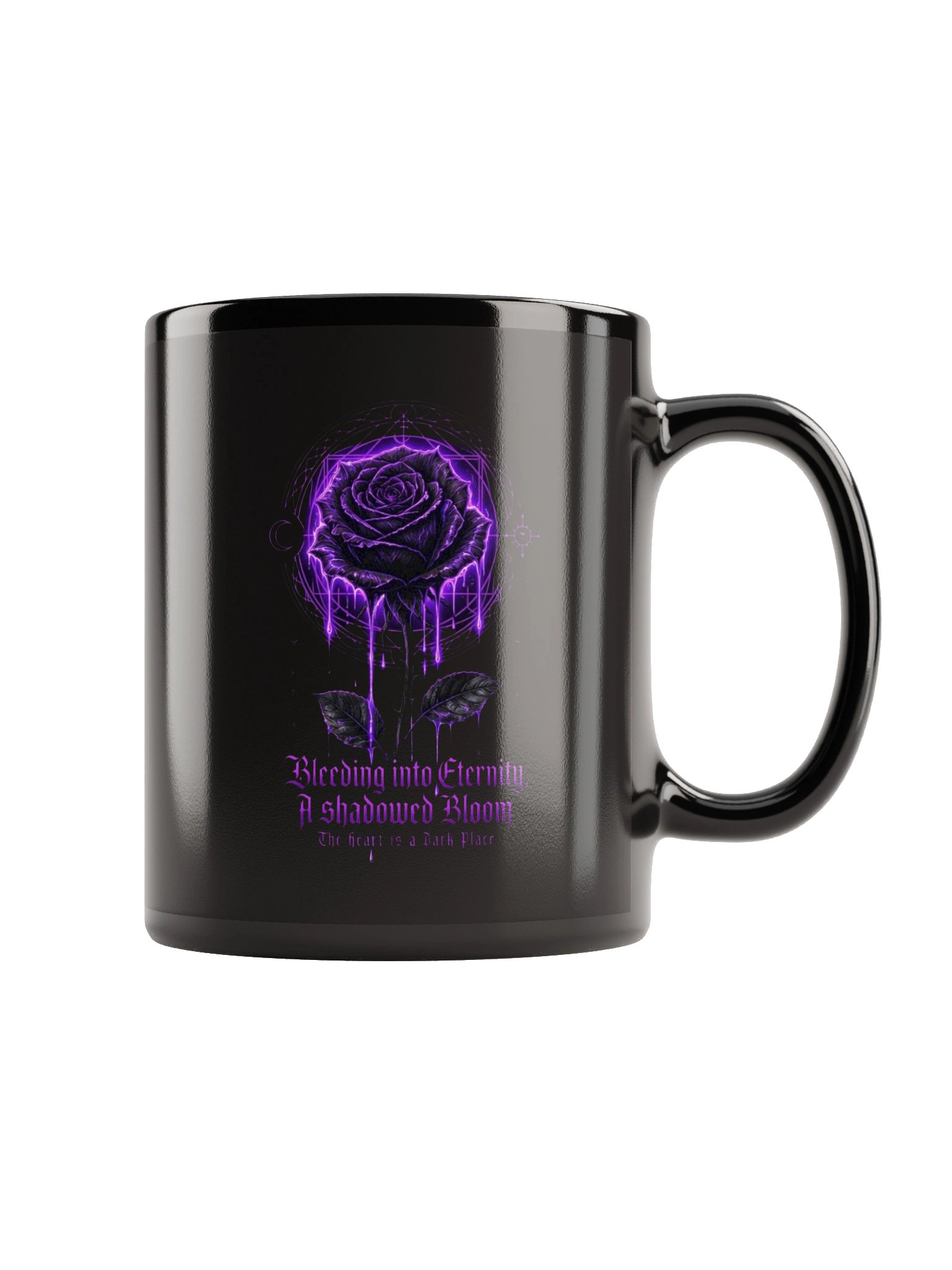 Shadowed Bloom Purple Rose Mug product image (5)