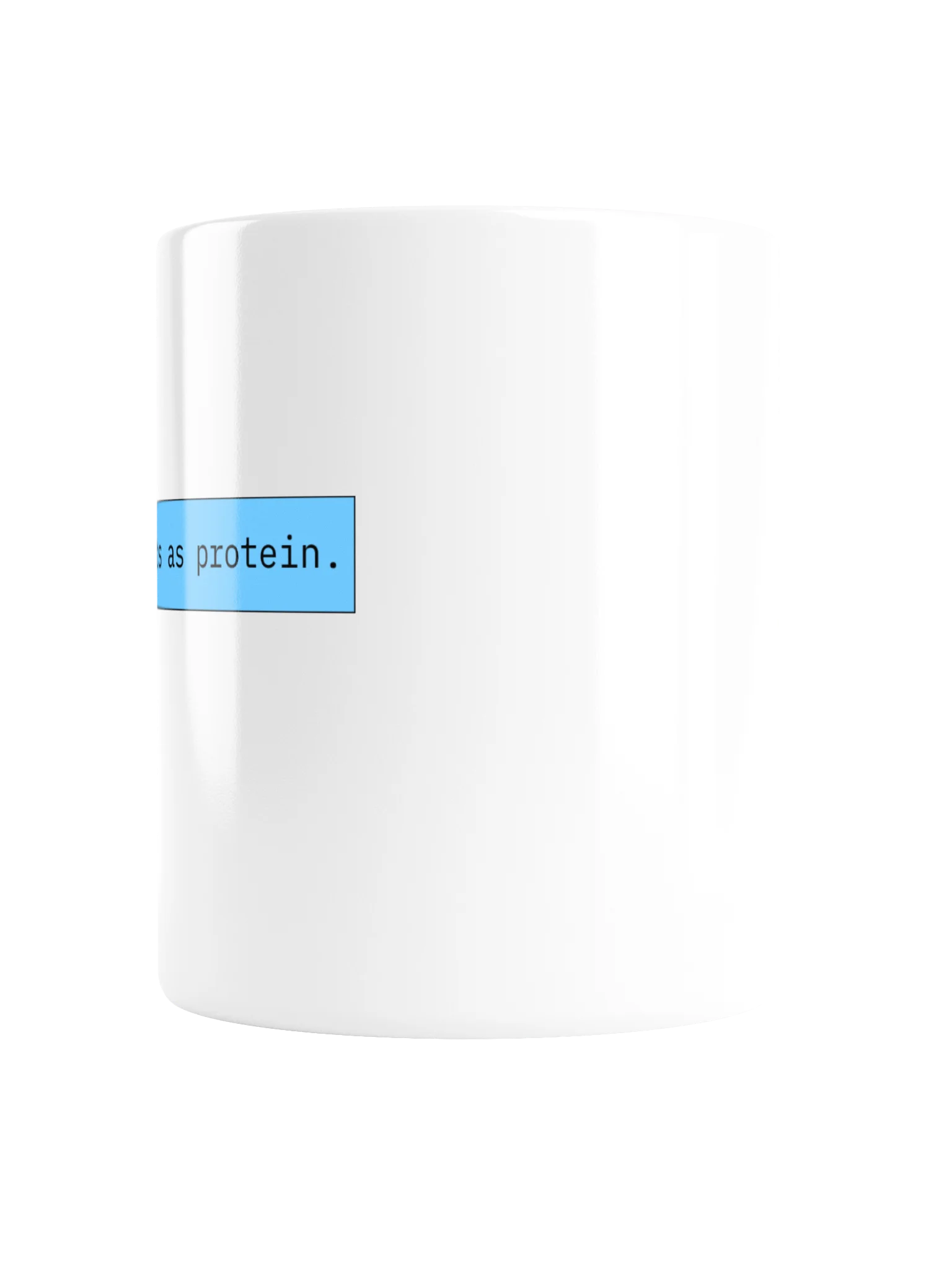 protein mug - white product image (2)