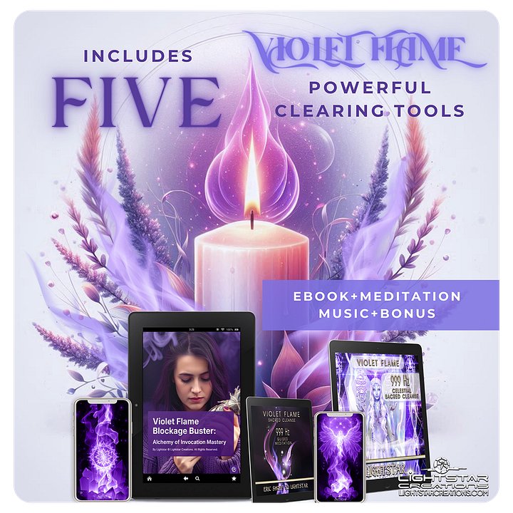 Violet Flame Blockage Buster Media Pack product image (2)