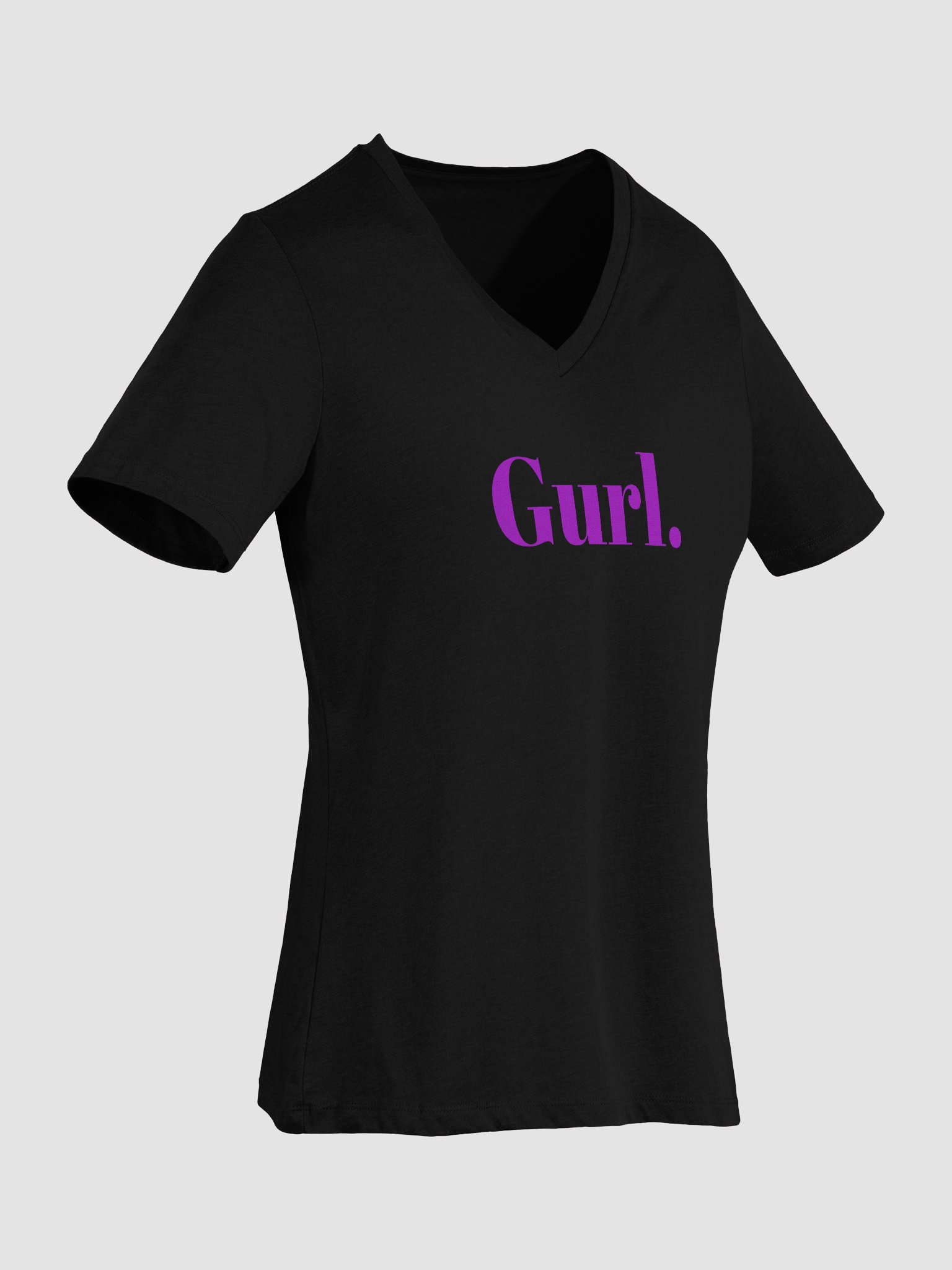 Gurl Relaxed V-Neck Tee - Lavender product image (13)