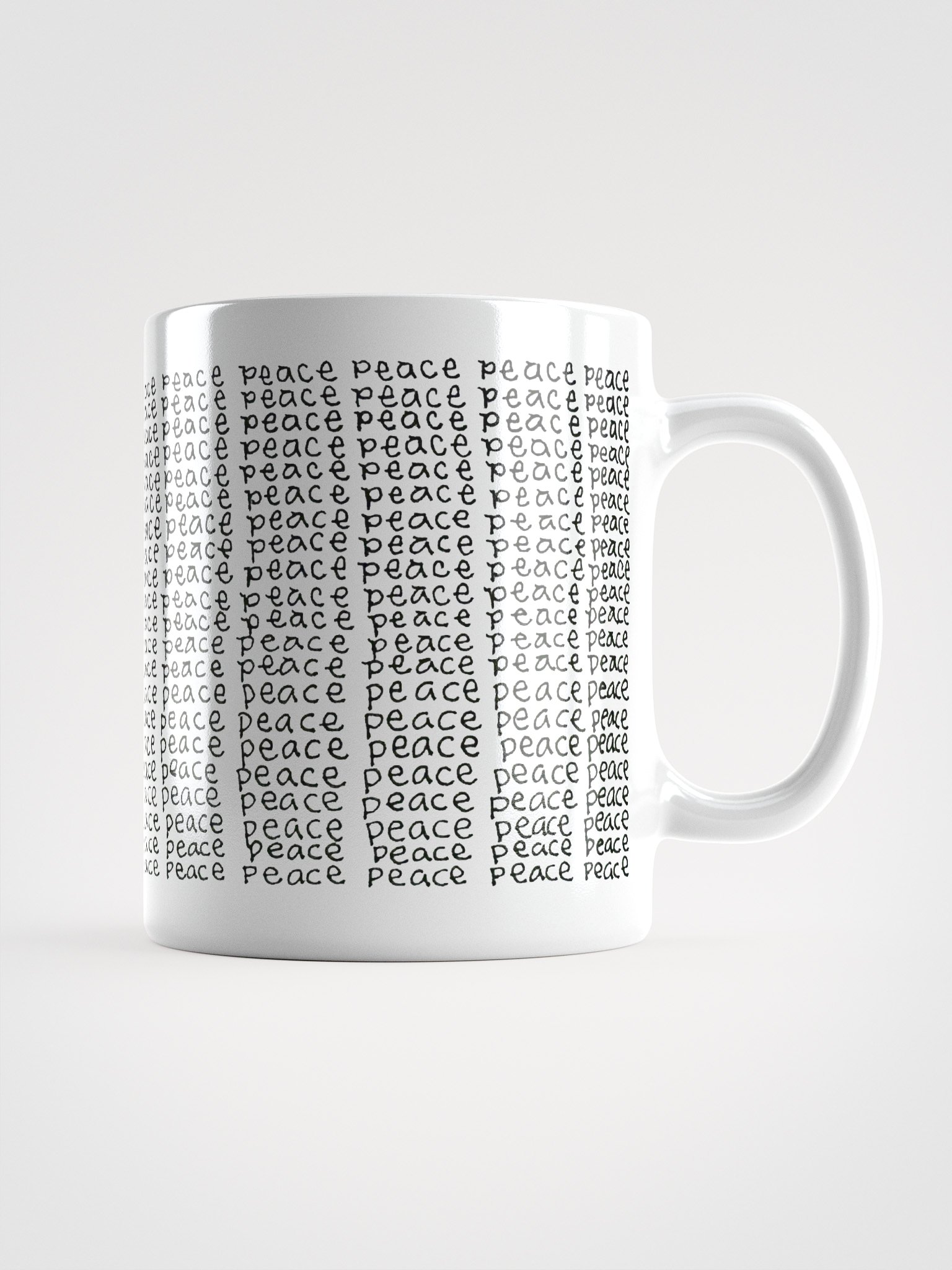 Peace 2 White Glossy Mug product image (1)
