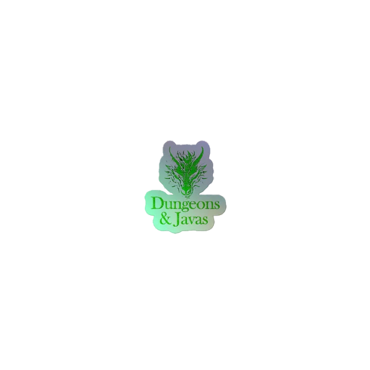 Green Dragon Holographic Sticker product image (1)