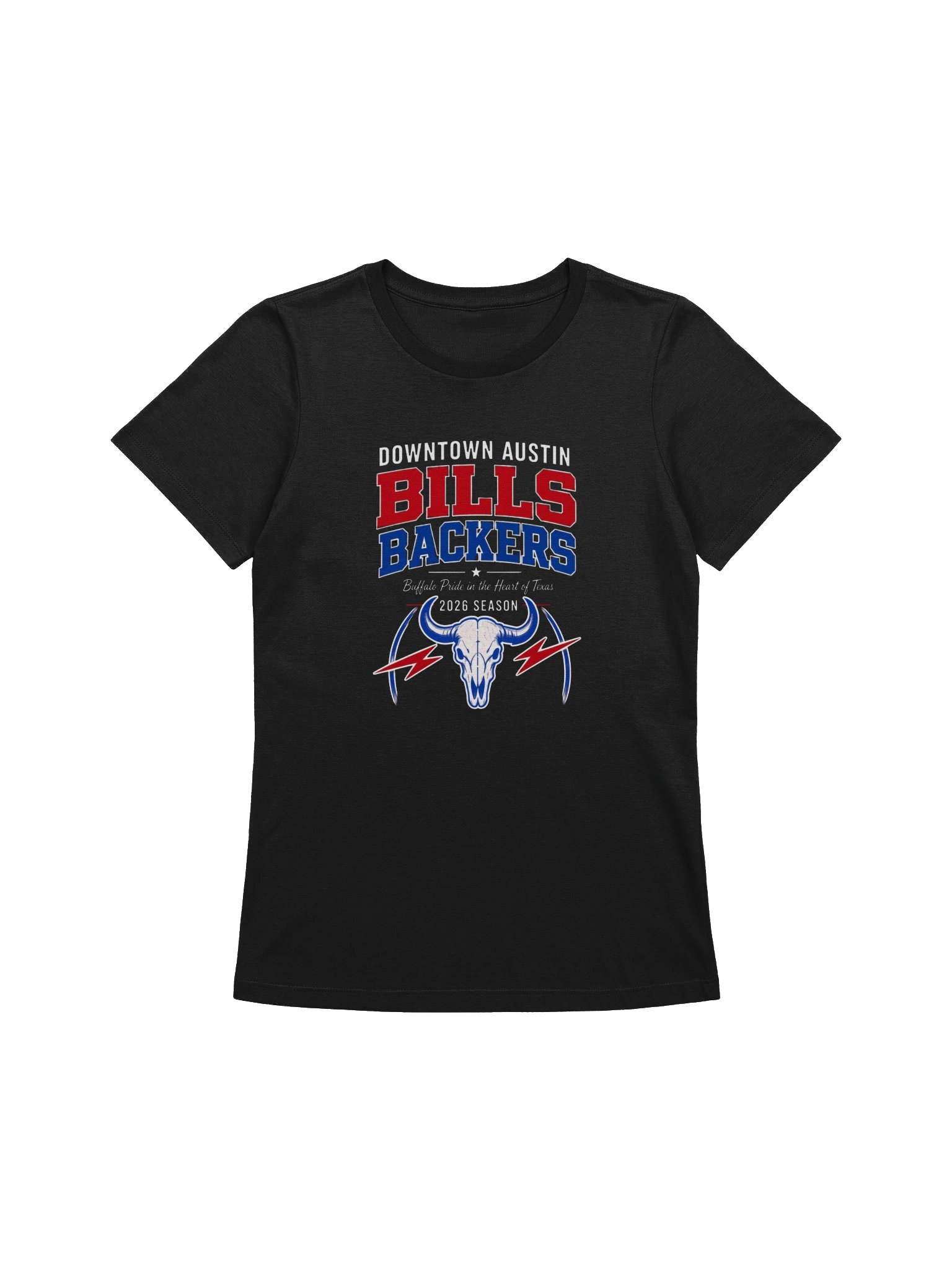 Buffalo Bills Backers 2026 Women's Tee - Black product image (1)
