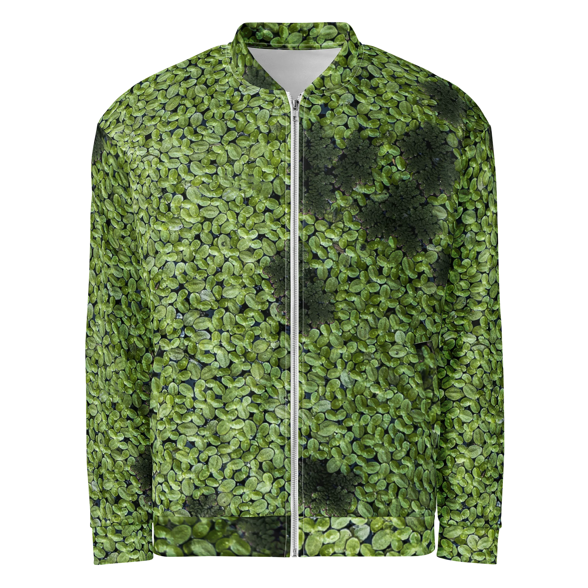 Verdant Life All-Over Print Bomber Jacket | Plant Lover Unisex Streetwear Jacket product image (1)
