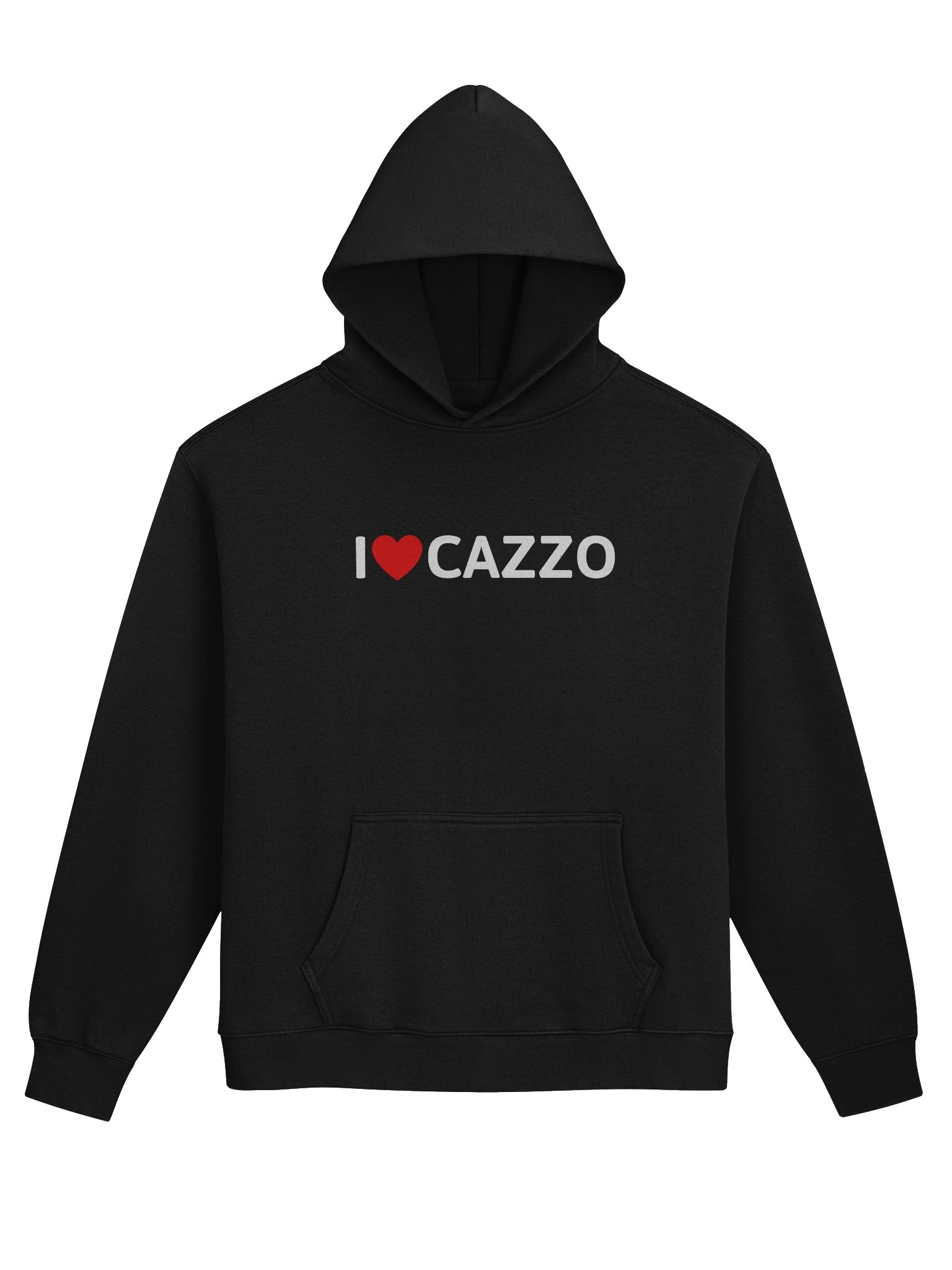 i ♥️ cazzo hoodie black product image (1)