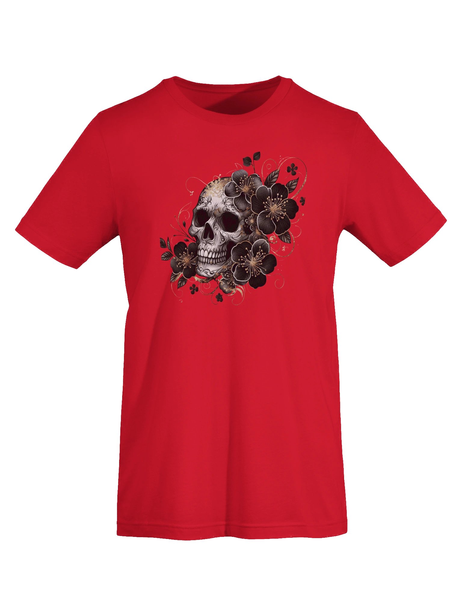 Floral Skull Elegance T-Shirt product image (68)