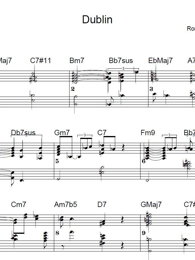 Dublin - ModJazz - Piano sheet music product image (1)
