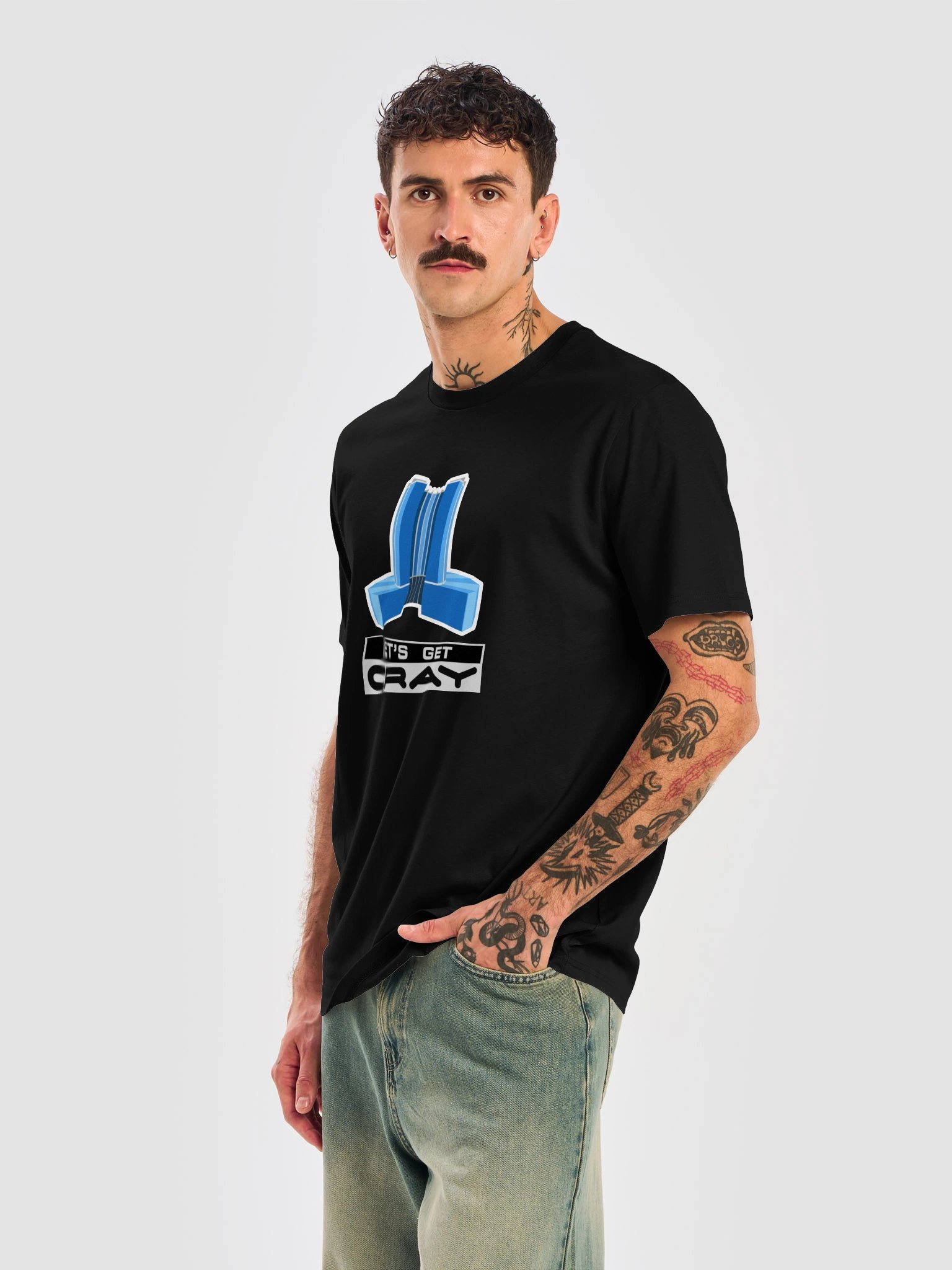Let's Get CRAY Supercomputer (Ribbed Neck Tee) product image (4)