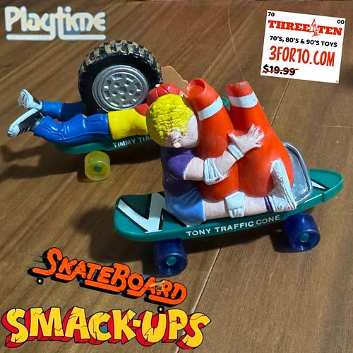 Another one of those “I had that as a kid” items marked off my list. From the 1986 Playtime Skateboard Smack-Ups line, I adde...