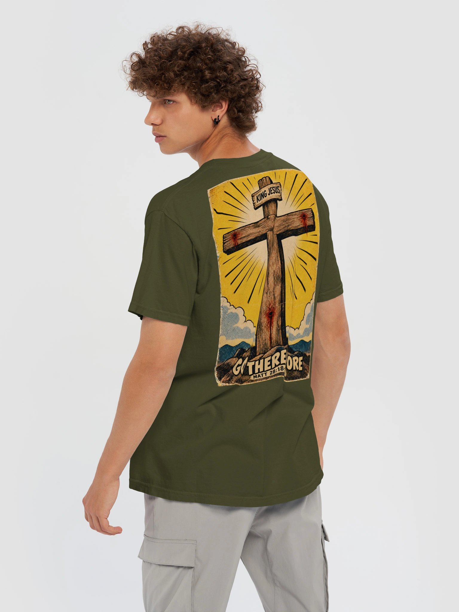 Go Therefore Heavy tee (front logo) product image (6)