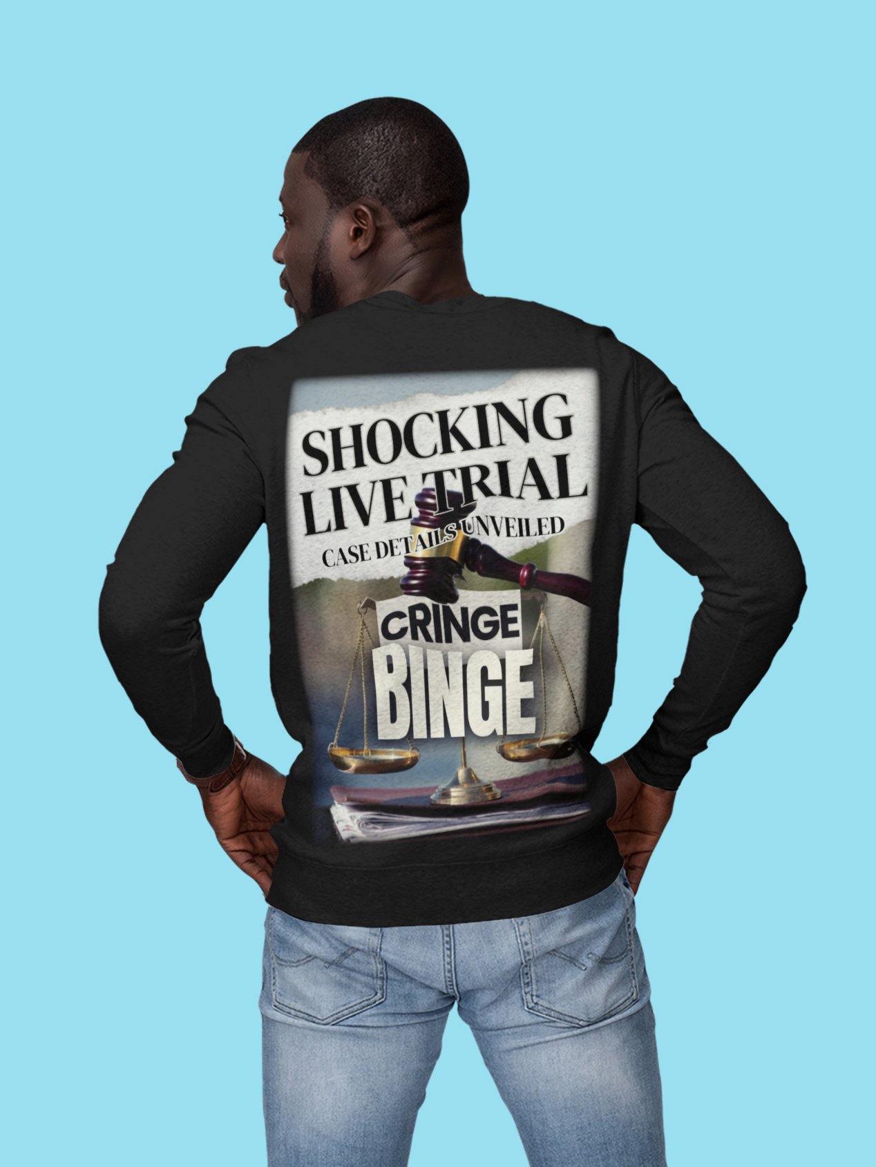 Shocking Live Trial “Cringe Binge” Crewneck Sweatshirt product image (9)