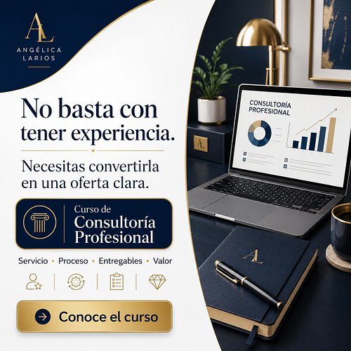 No basta con tener experiencia.

Necesitas convertirla en una oferta clara.

Muchas personas saben resolver problemas.

Tiene...