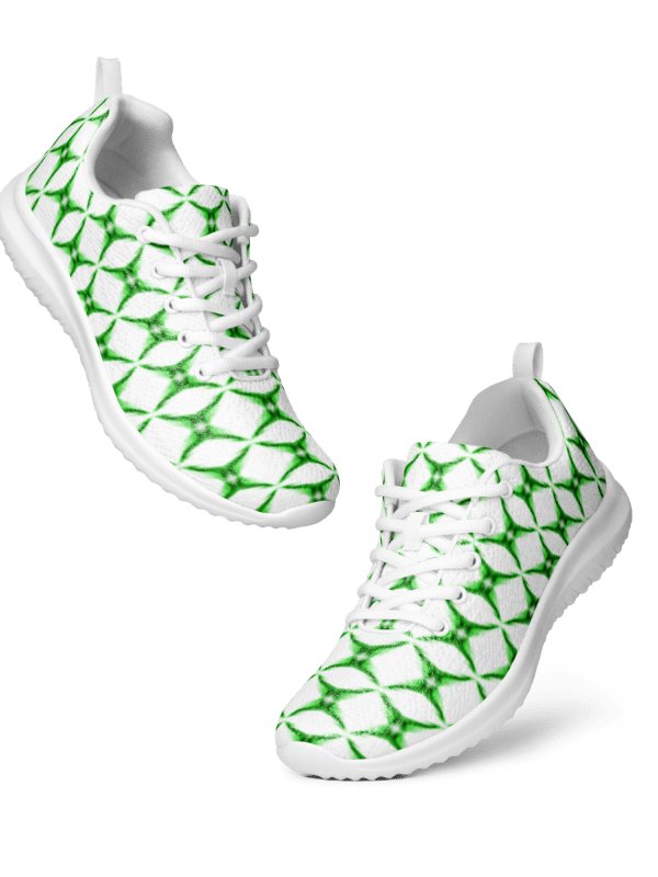 Green Starburst Pulse Sneakers Geometric Green Hex Women's Sneakers product image (8)
