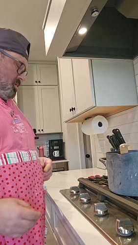 Just trying to read a recipe!  I might need to go analog for this next time. #brent #dailylife #funnyreels #dadsnighttocook #...