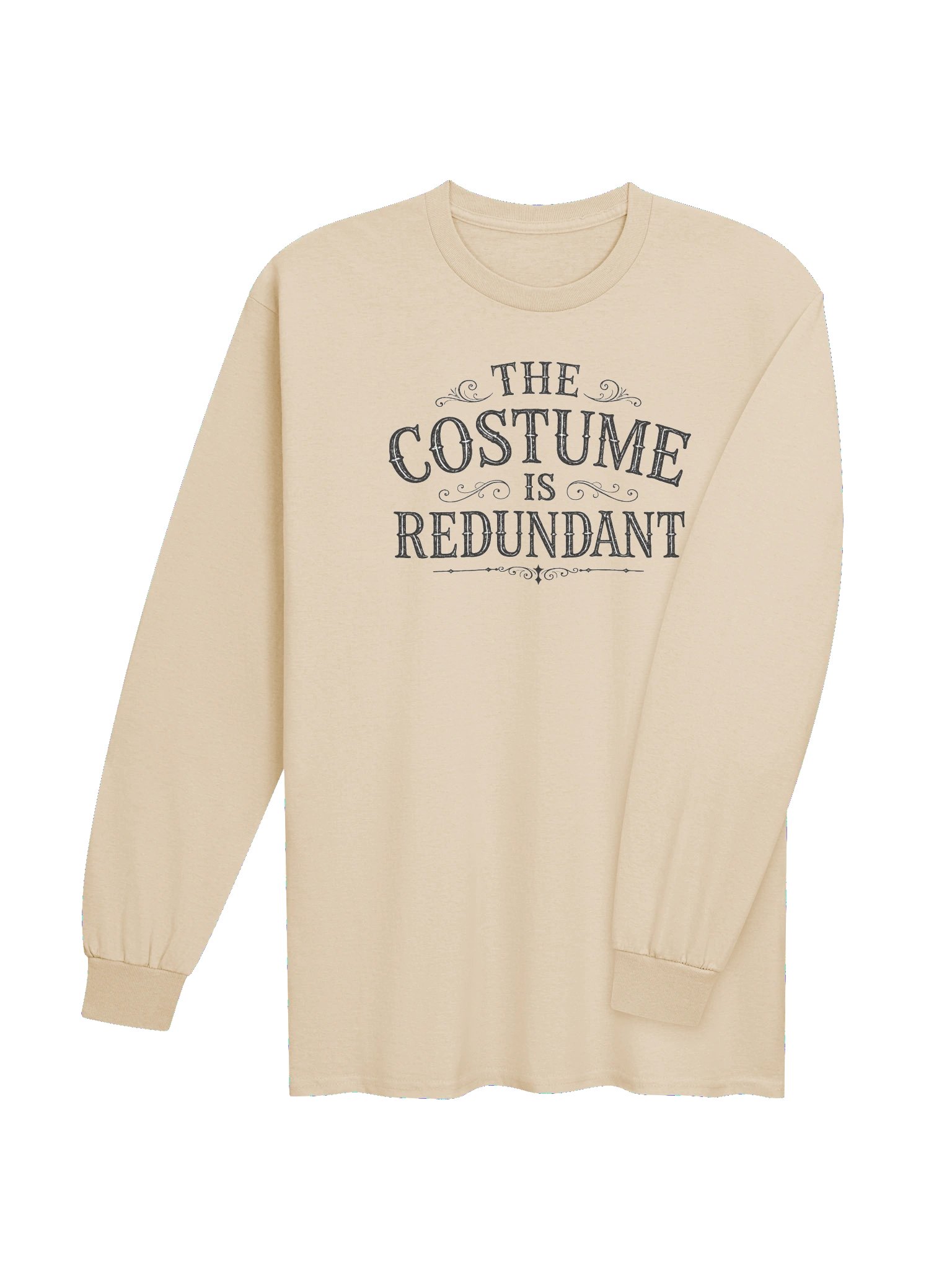 THE COSTUME IS REDUNDANT Halloween Unisex Cotton Long Sleeve T-Shirt product image (4)