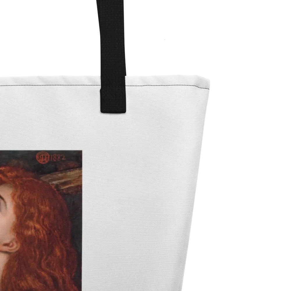''Joan of Arc'' by Rossetti Large Tote Bag w/ Pocket product image (5)
