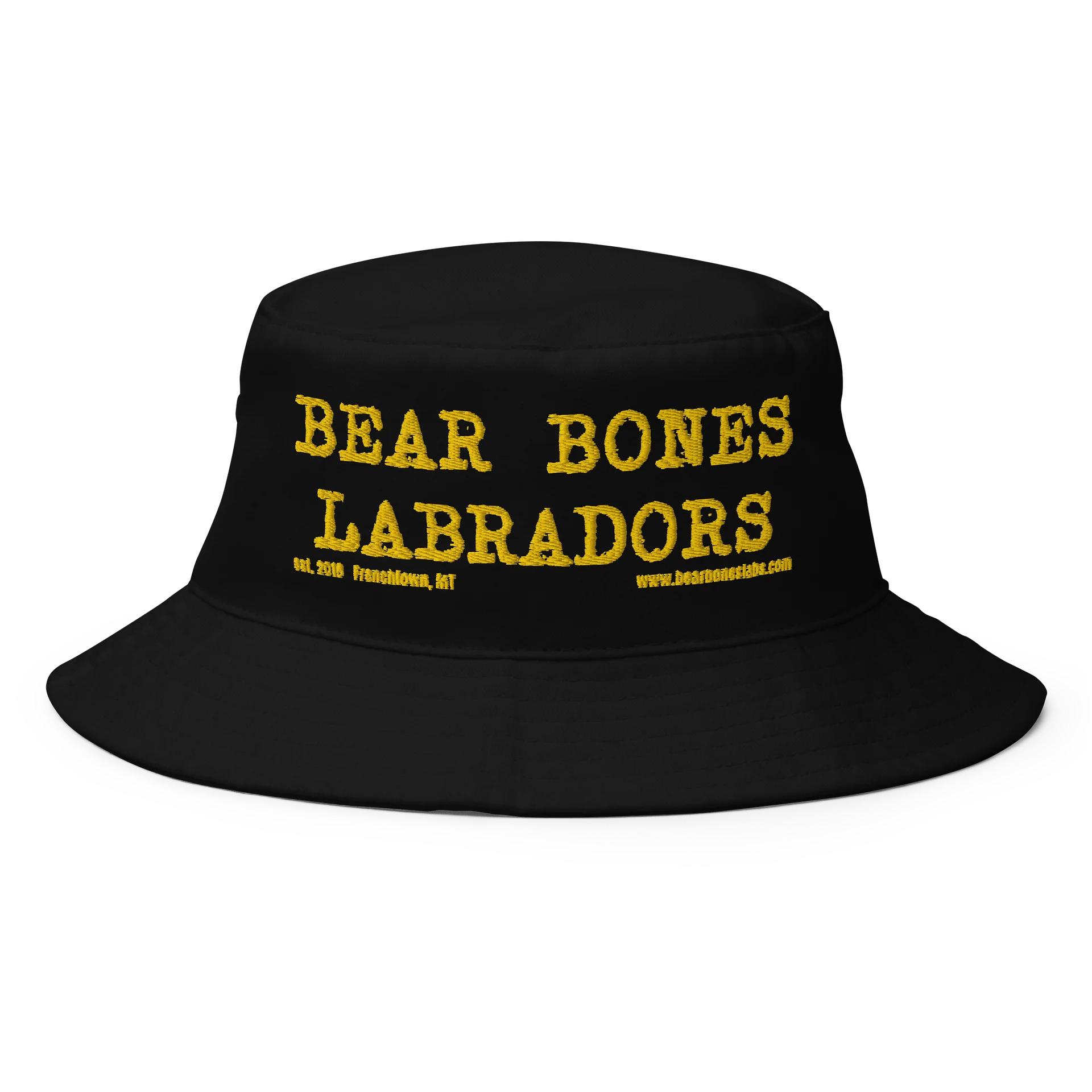 Bucket Hat with Gold Text product image (1)
