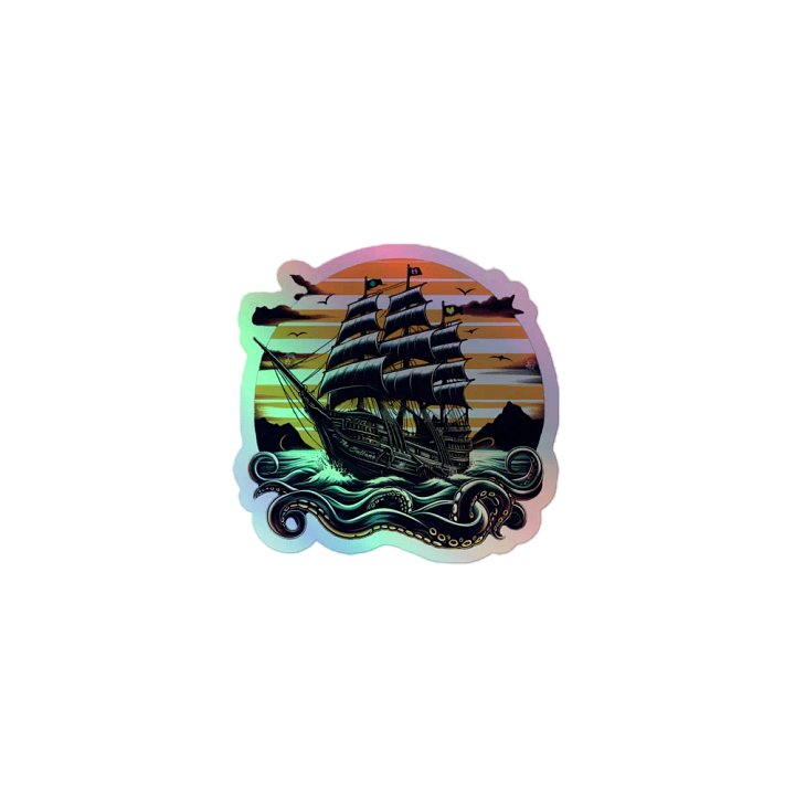"The Sultana" Pirate Ship Holo Sticker product image (1)