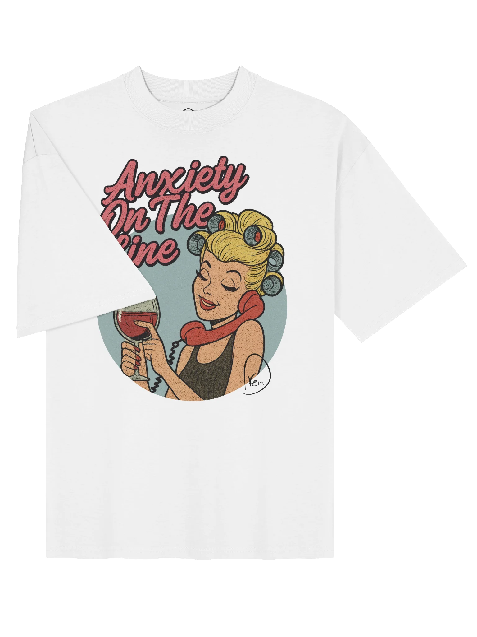 Anxiety On The Line Oversized Tee product image (3)