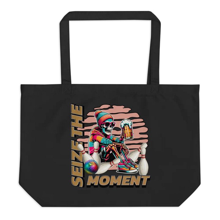 Seize The Moment Skeleton Beer Bowling Bonanza Tote product image (1)