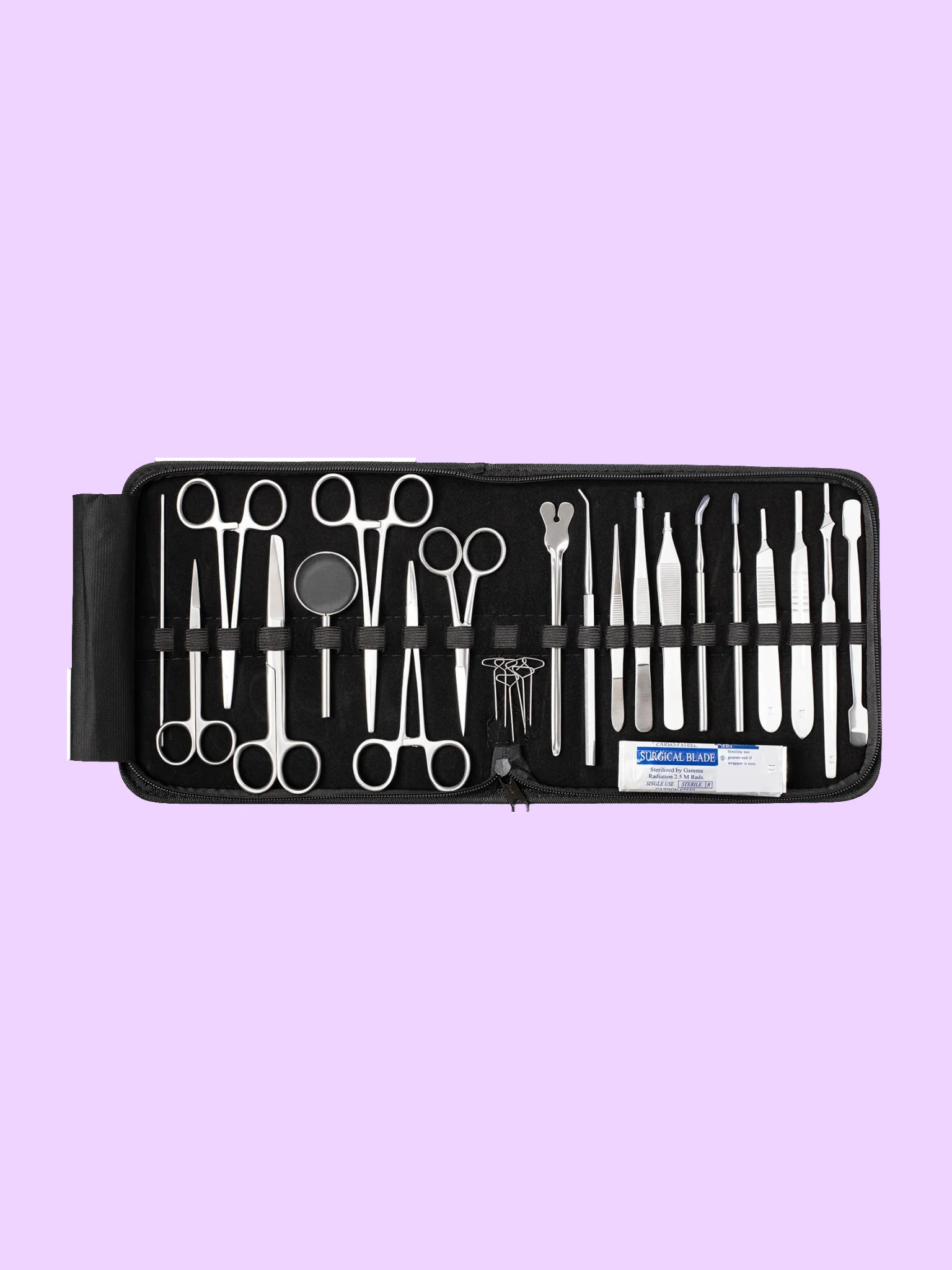 46-Piece Stainless Steel Dissection Kit with Zip Case product image (1)