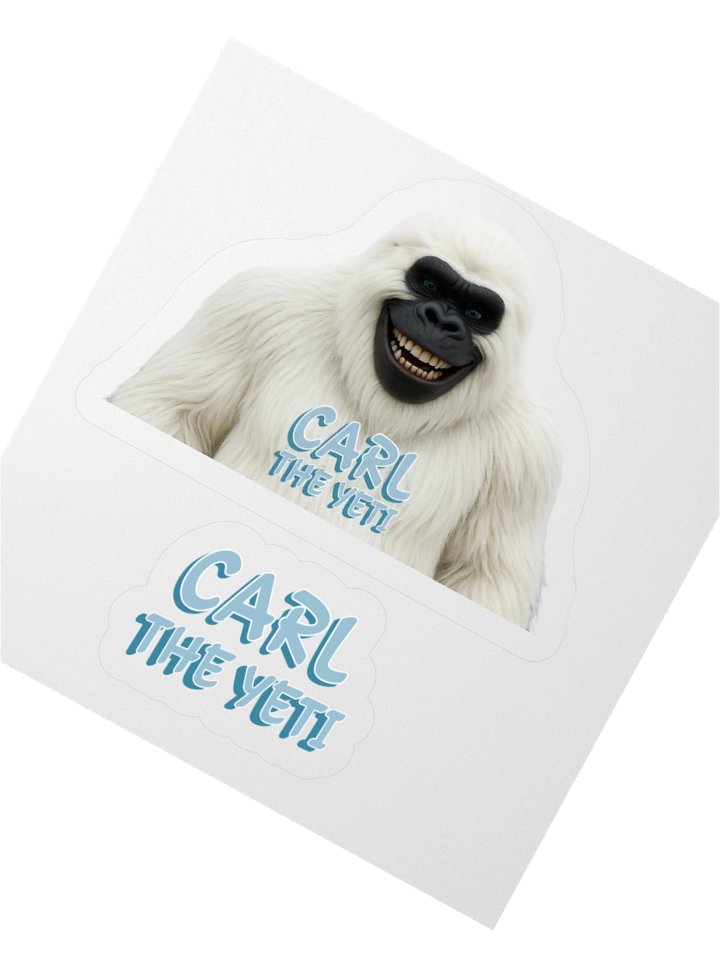 Carl the Yeti Kiss Cut Stickers product image (3)