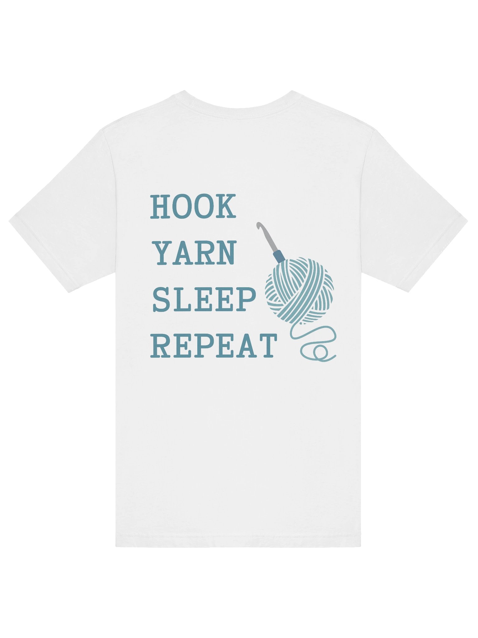 Hook • Yarn • Sleep • Repeat Crochet T‑Shirt product image (6)