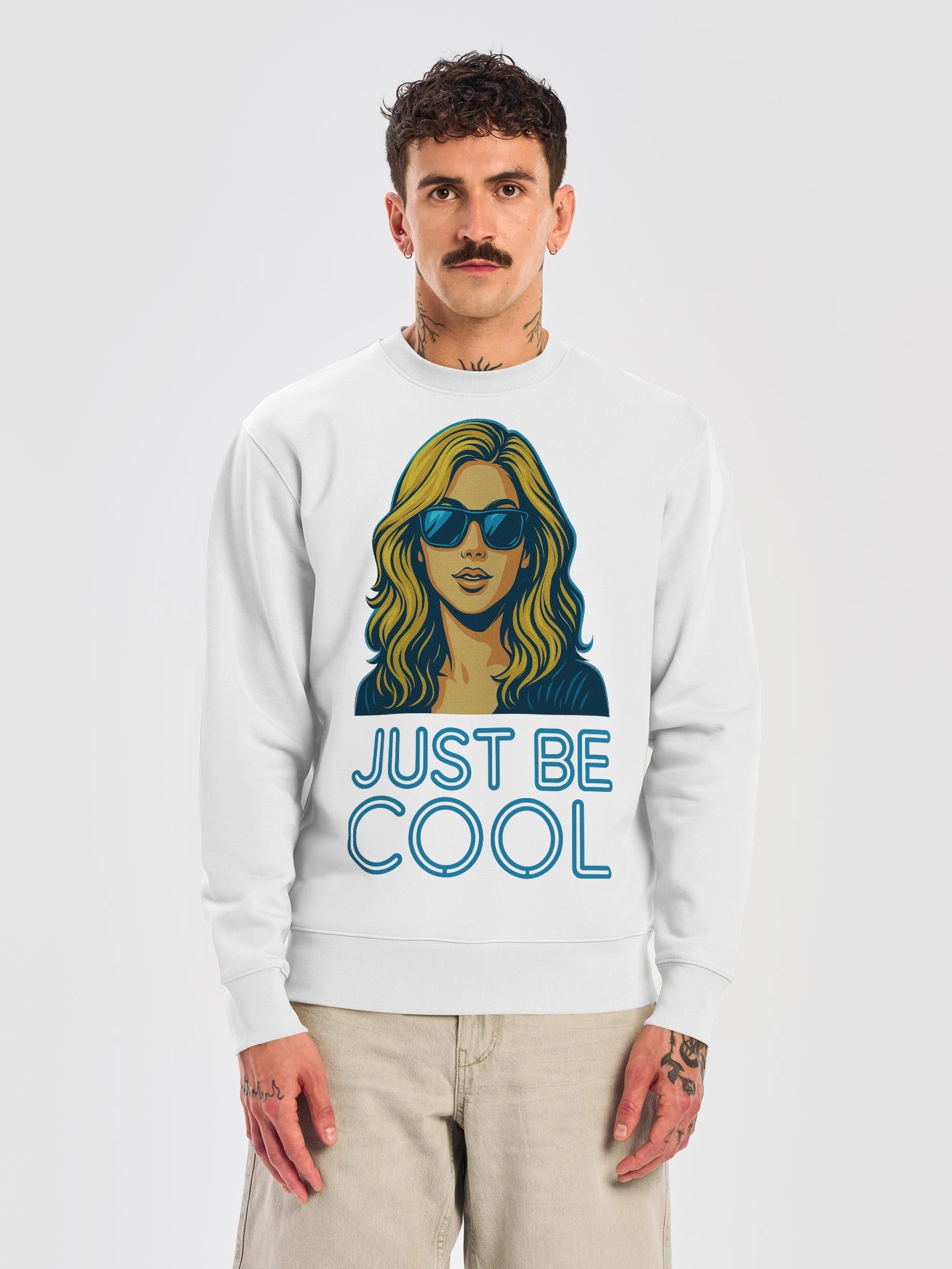 The JUST BE COOL (Pop Art) Graphic Sweatshirt product image (9)