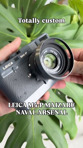 One of a kind custom Leica. The Leica M4-P & 35/2 ASPH Maizaru Navel Arsenal custom set.
This is a very special custom set. 
...