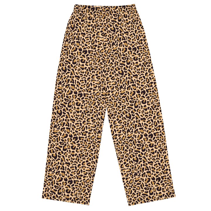 Urban Comfort Leopard Print Unisex Wide-Leg Pants product image (2)