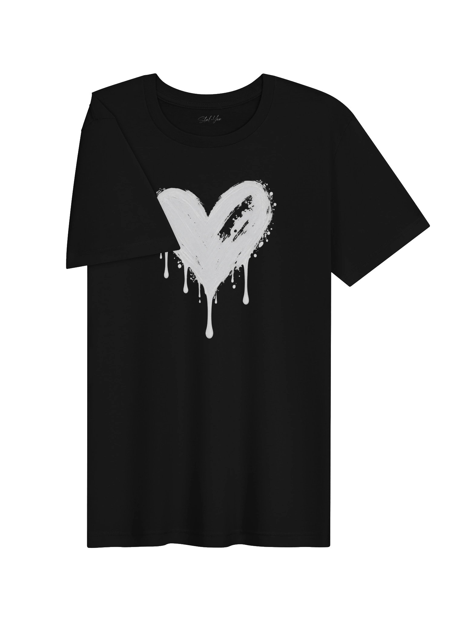 Leaking Heart in Black & White — Eternal Love Signature T-Shirt product image (4)