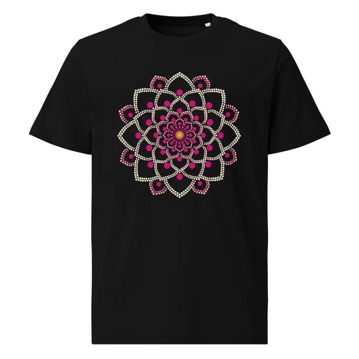 Simple Pink Mandala Organic Cotton T-Shirt product image (1)
