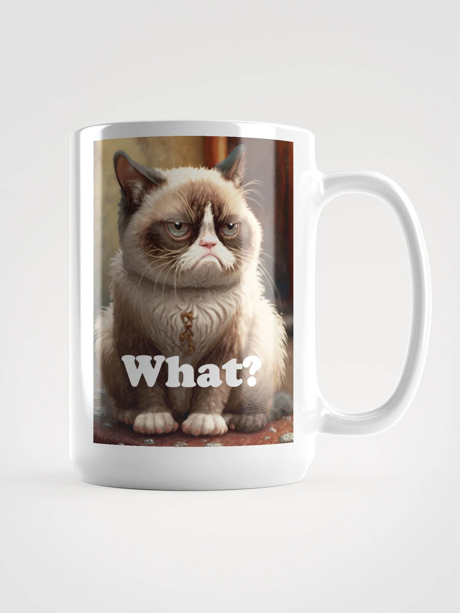 Grumpy Cat 'What?' Mug 15oz product image (1)