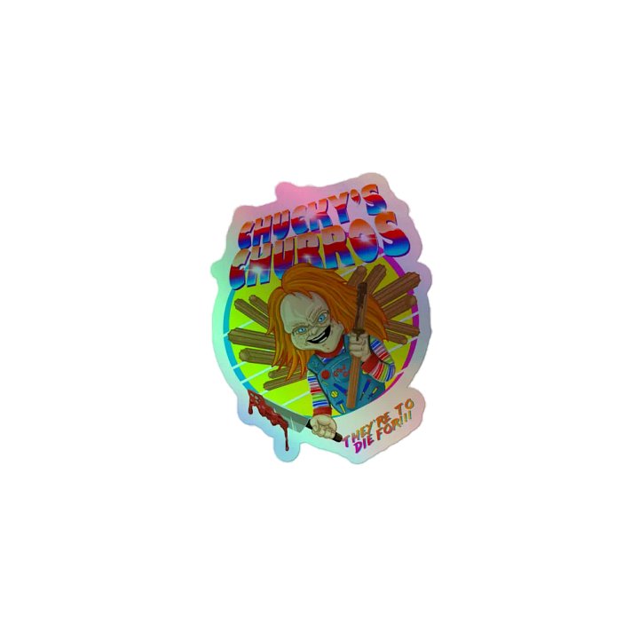 Chucky's Churros - They're To Die For Holofoil Sticker product image (1)
