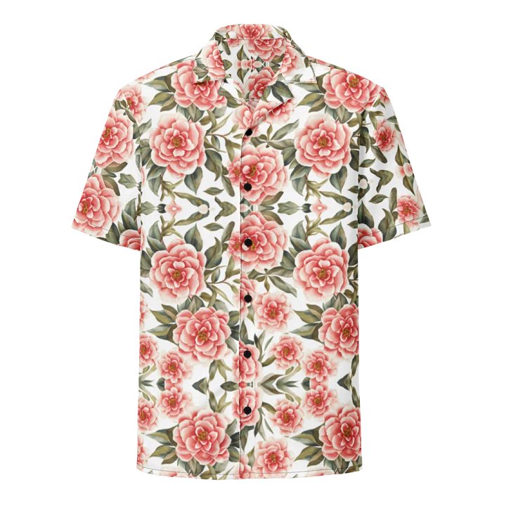 Floral Pattern Camellia Flowers Hawaiian Shirt product image (1)