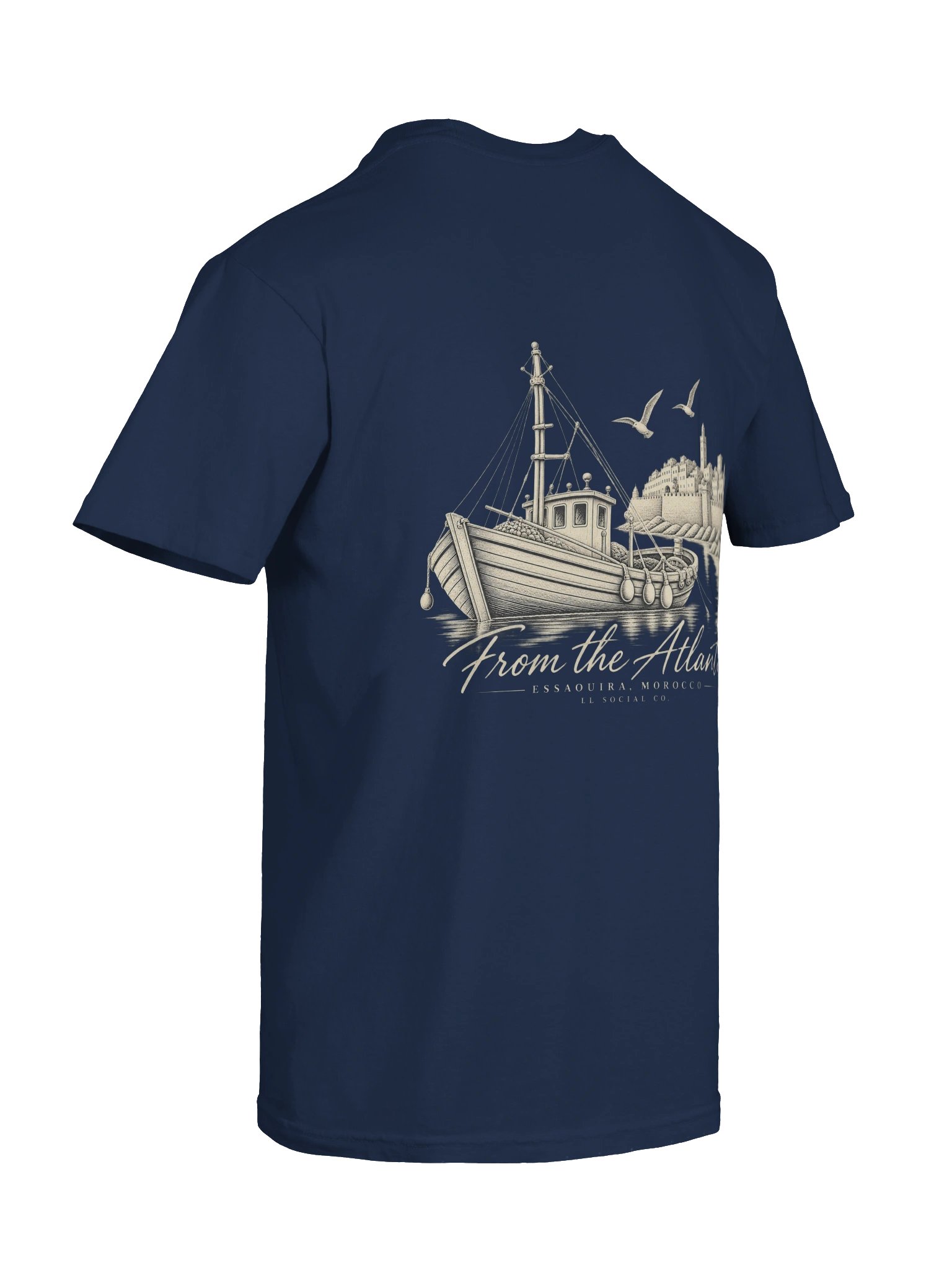 LL Social Co. From the Atlantic Tee — Essaouira | Ivory product image (71)