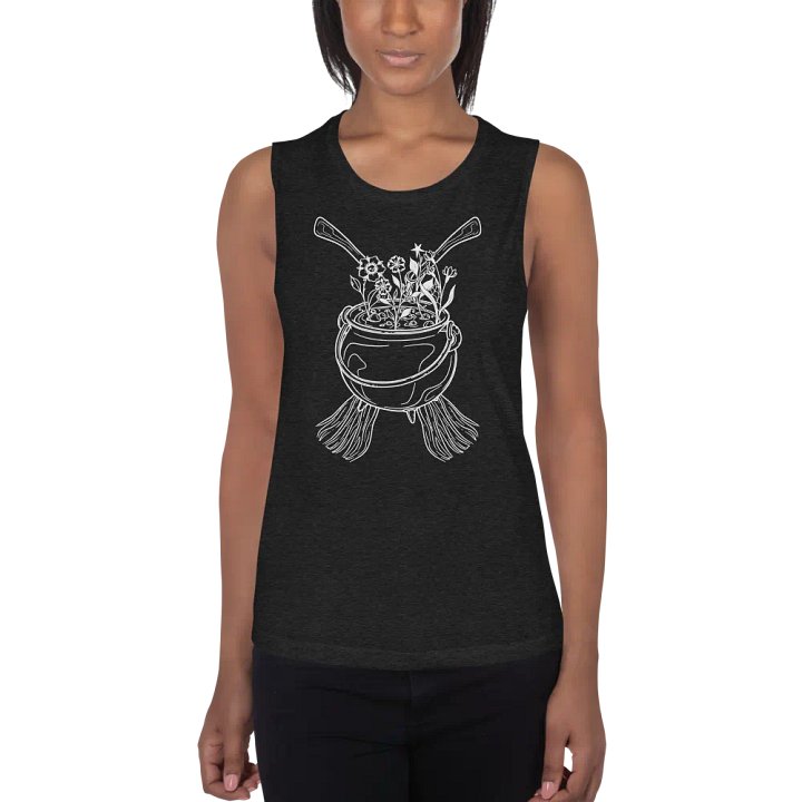 Henbane Coven Crest Bella+Canvas Women's Flowy Muscle Tank product image (2)