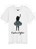 Ovarian Cancer - Fearless Fighter Unisex T-Shirt [white]