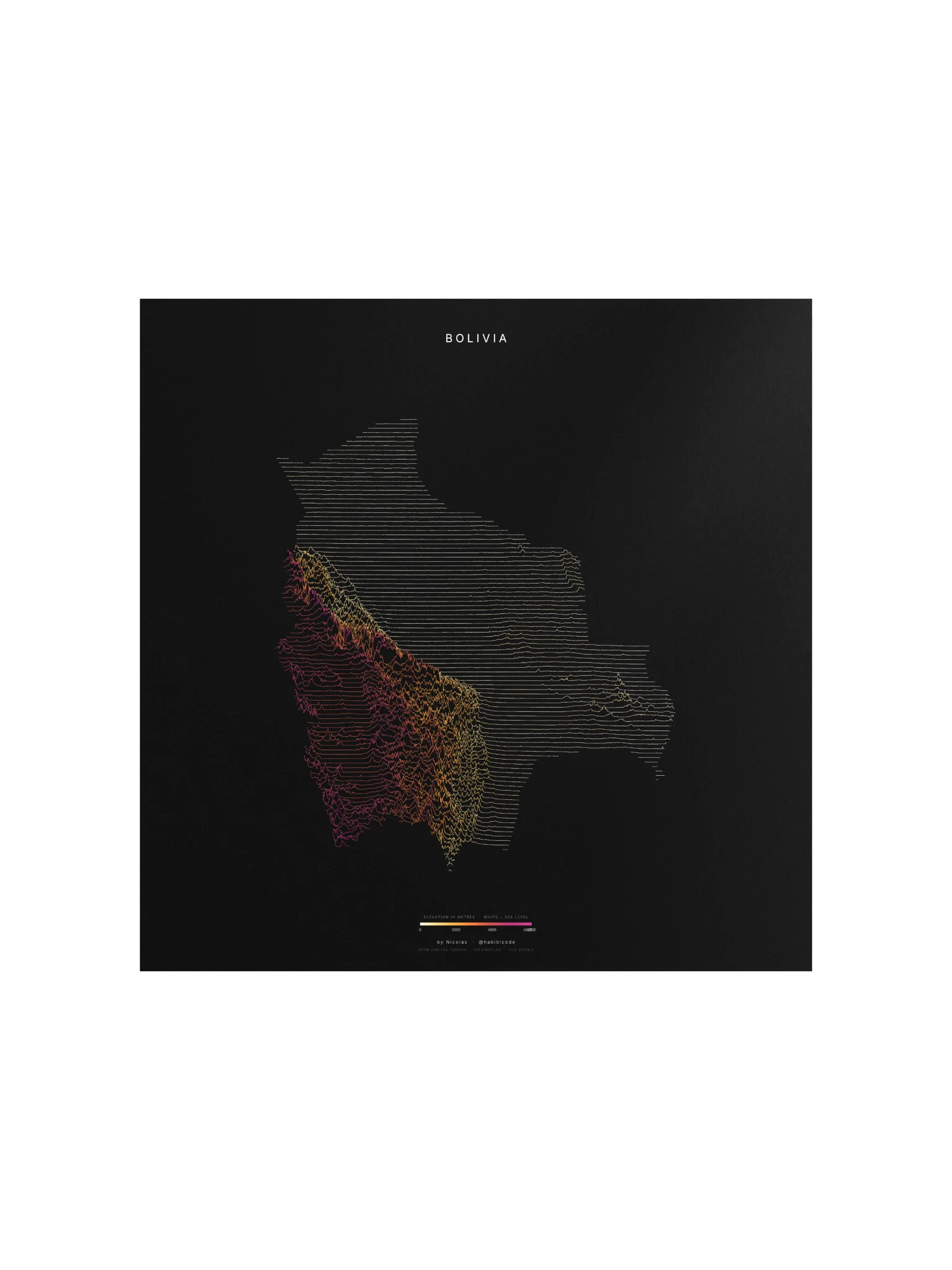 Ridgeline Poster - Bolivia product image (1)