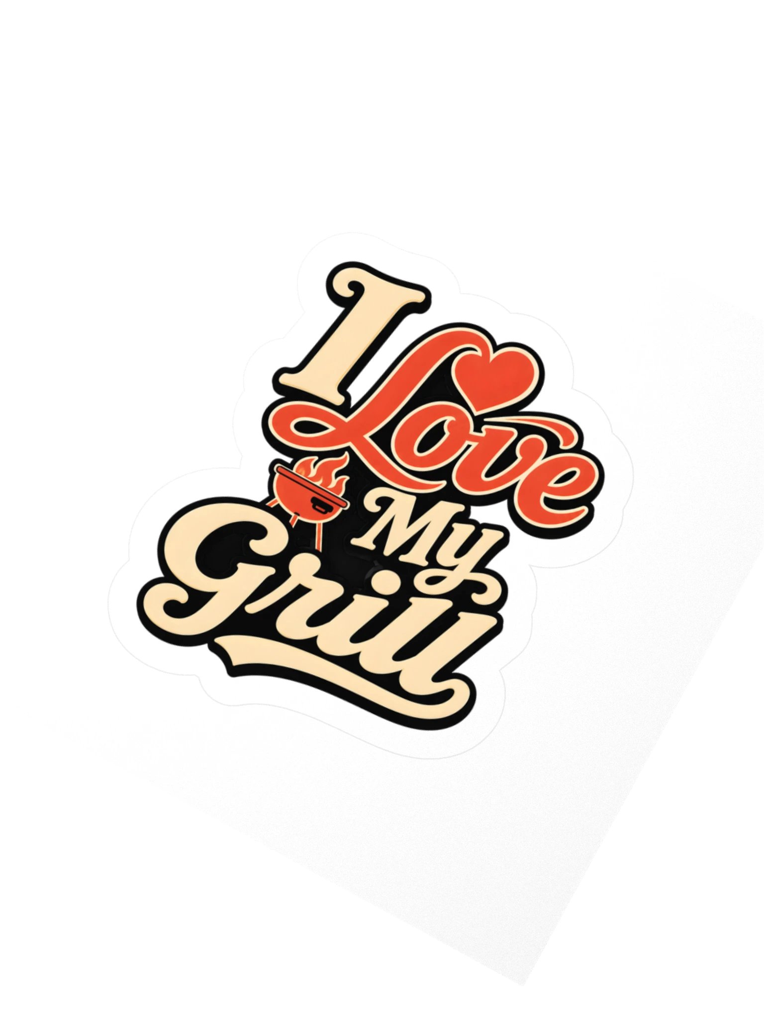 I Love My Grill Sticker product image (2)