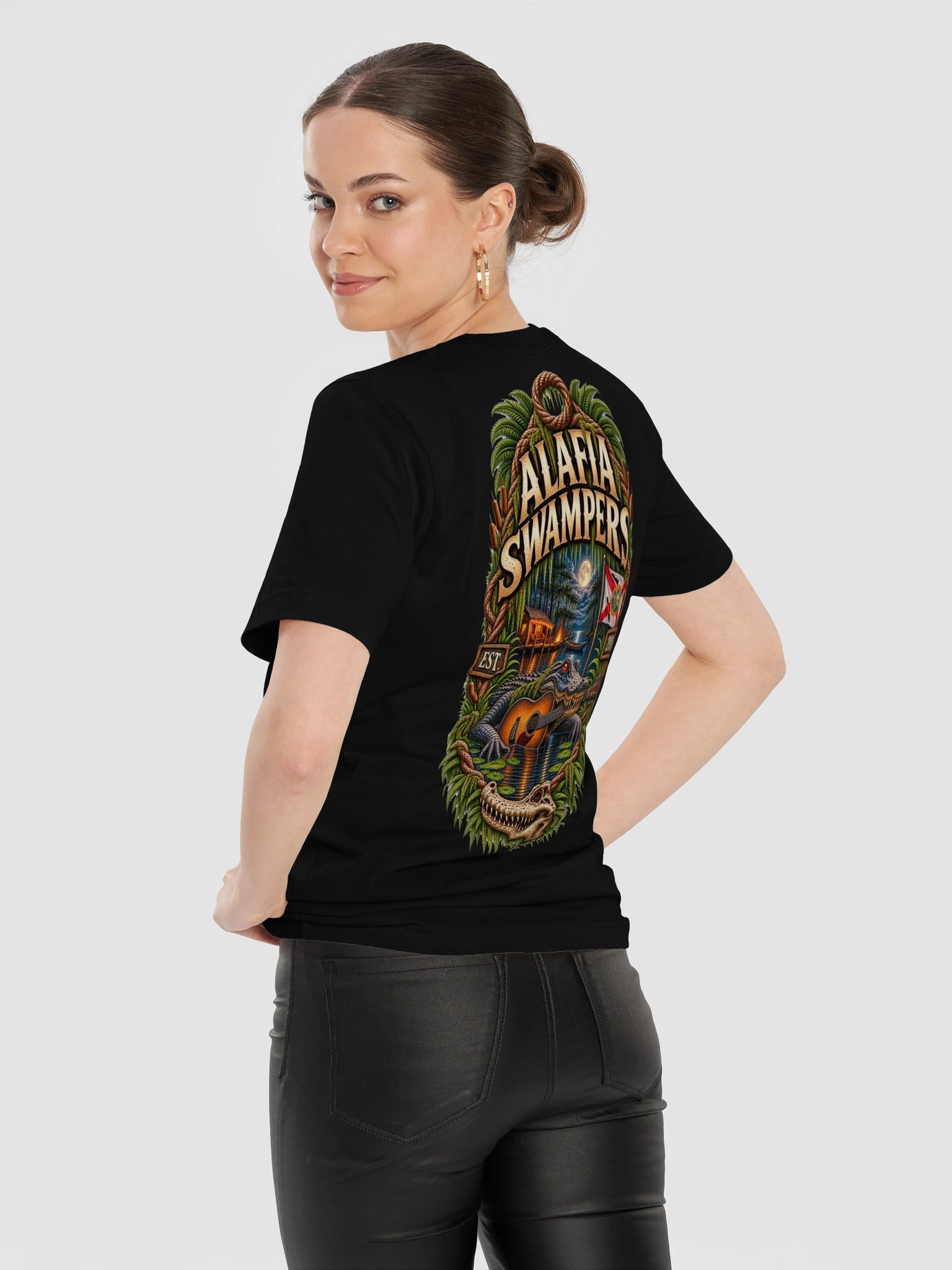 Alafia Swampers Small Logo T-Shirt – Florida Swamp Graphic Tee product image (3)