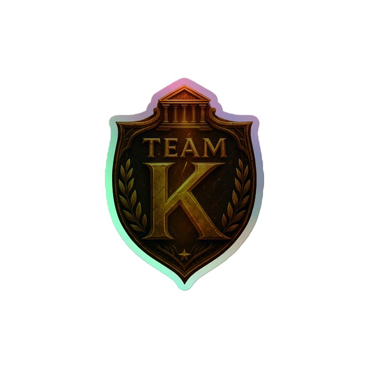 Team K V-5 HOLOGRAPHIC" STICKERS product image (2)