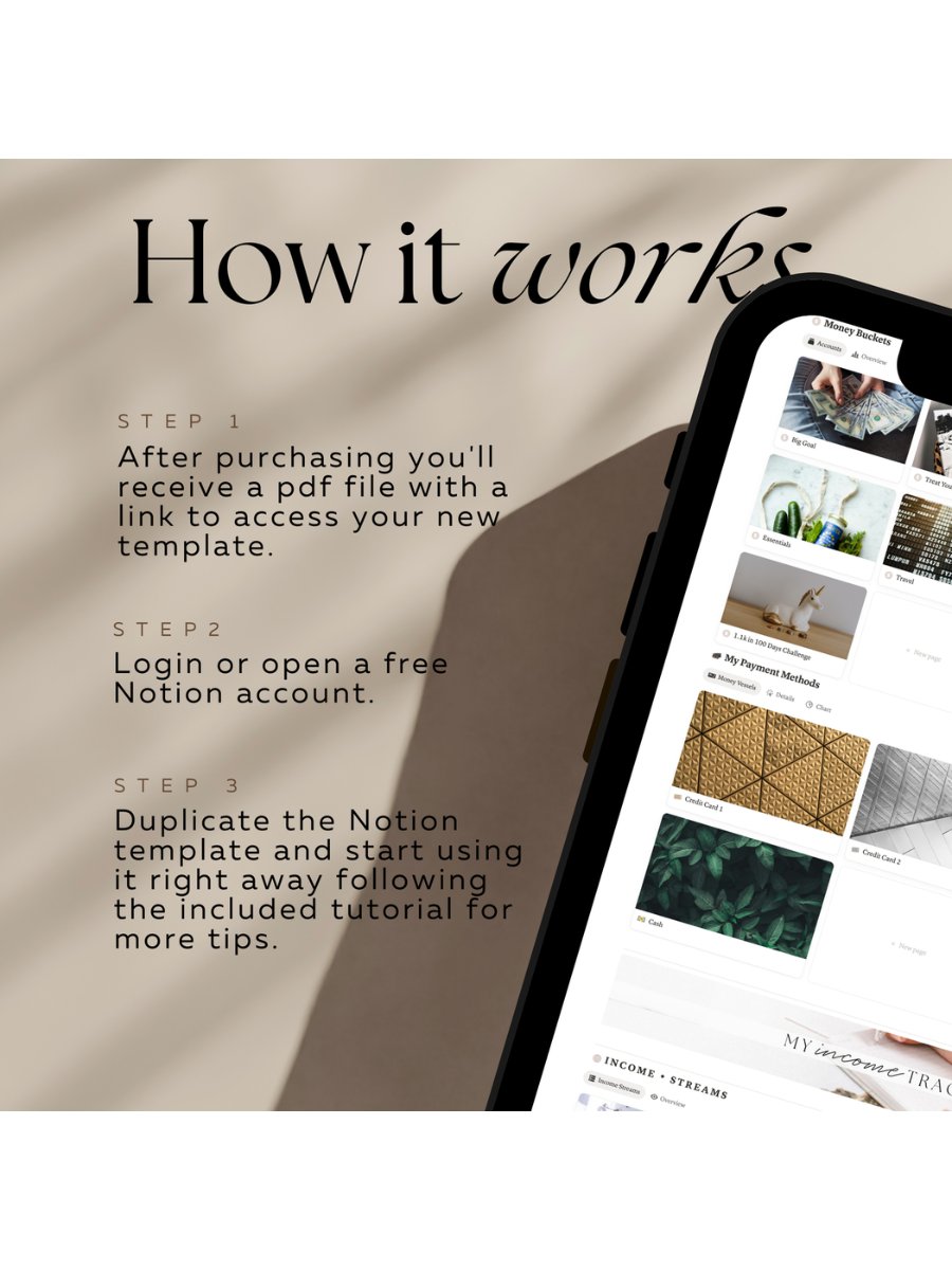 Aesthetic Notion Financial Planner Template product image (9)
