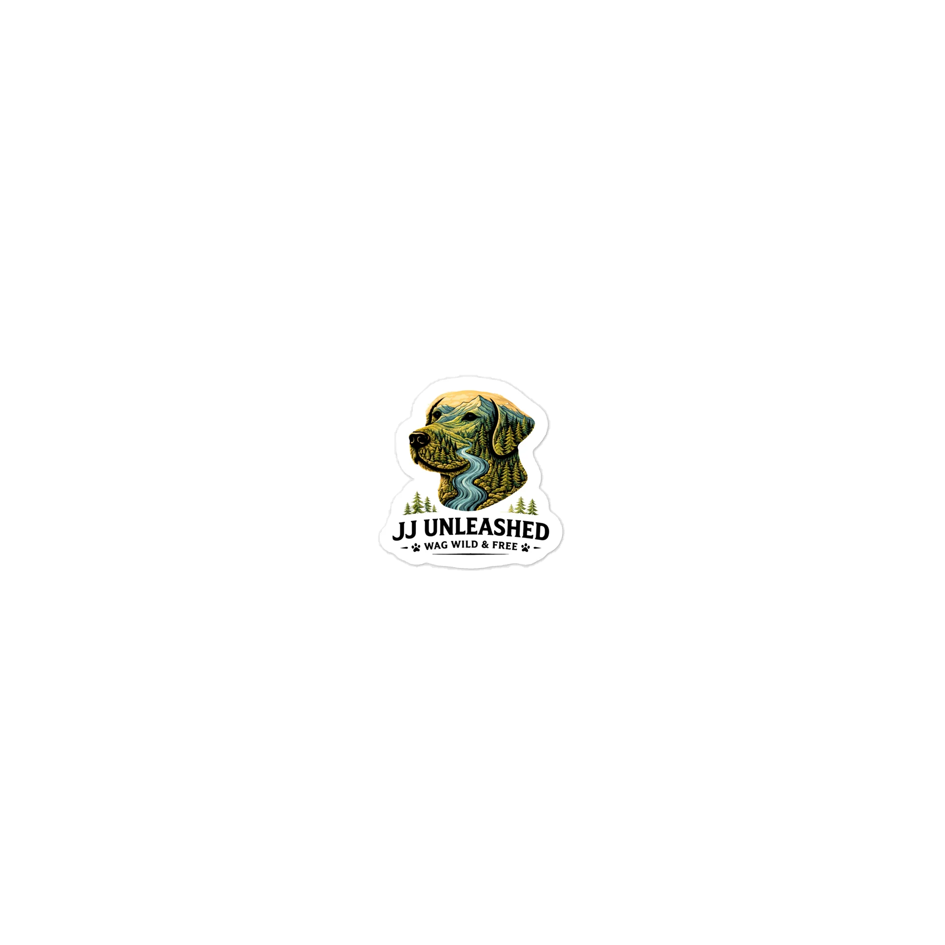 JJ Unleashed River Dog Sticker – Wag Wild & Free product image (2)