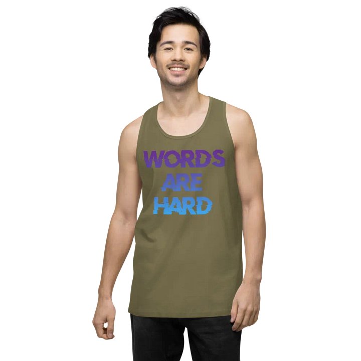 Words Are Hard Tank Top product image (2)