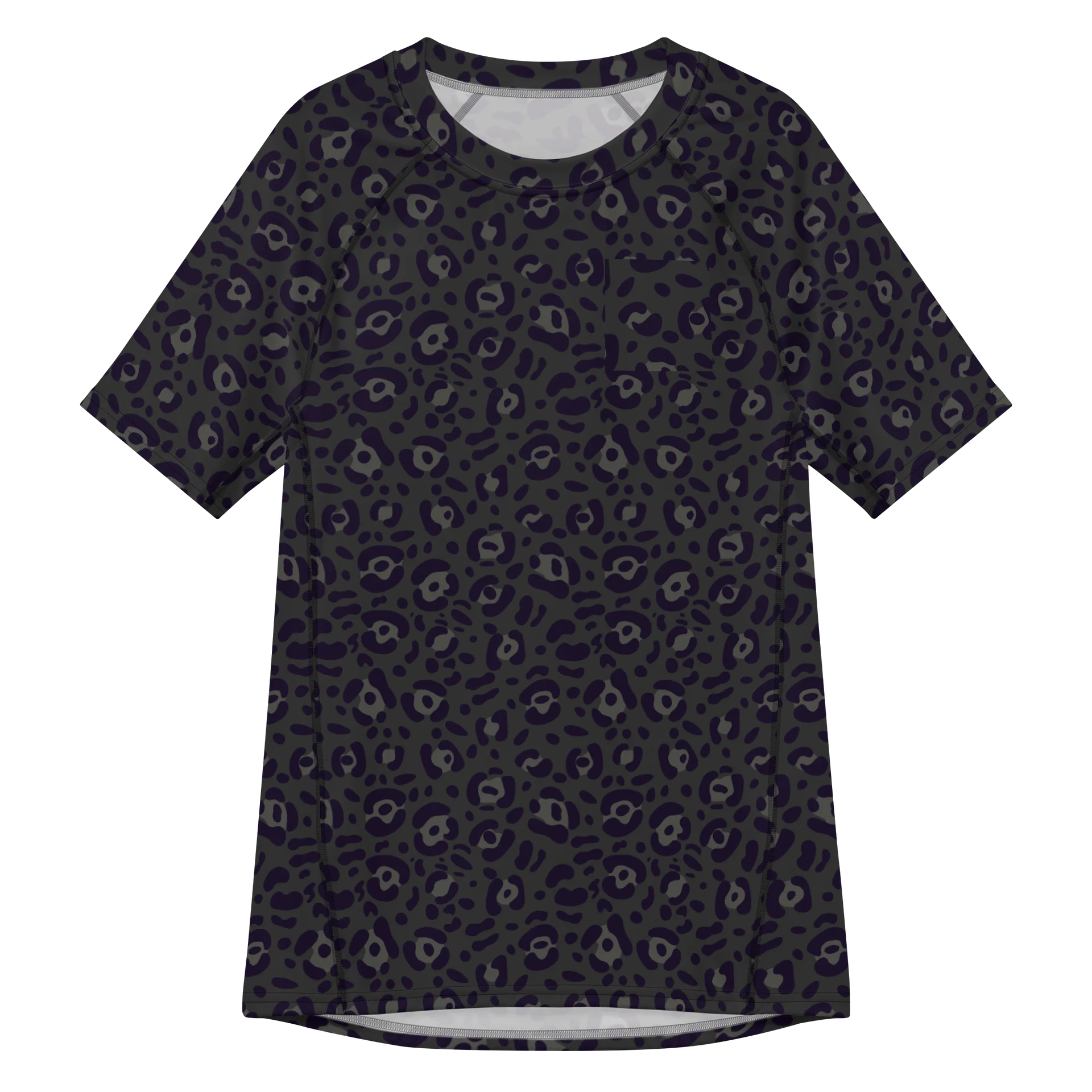 Leopard Print Men's Recycled Rash Guard for Active Wear product image (1)