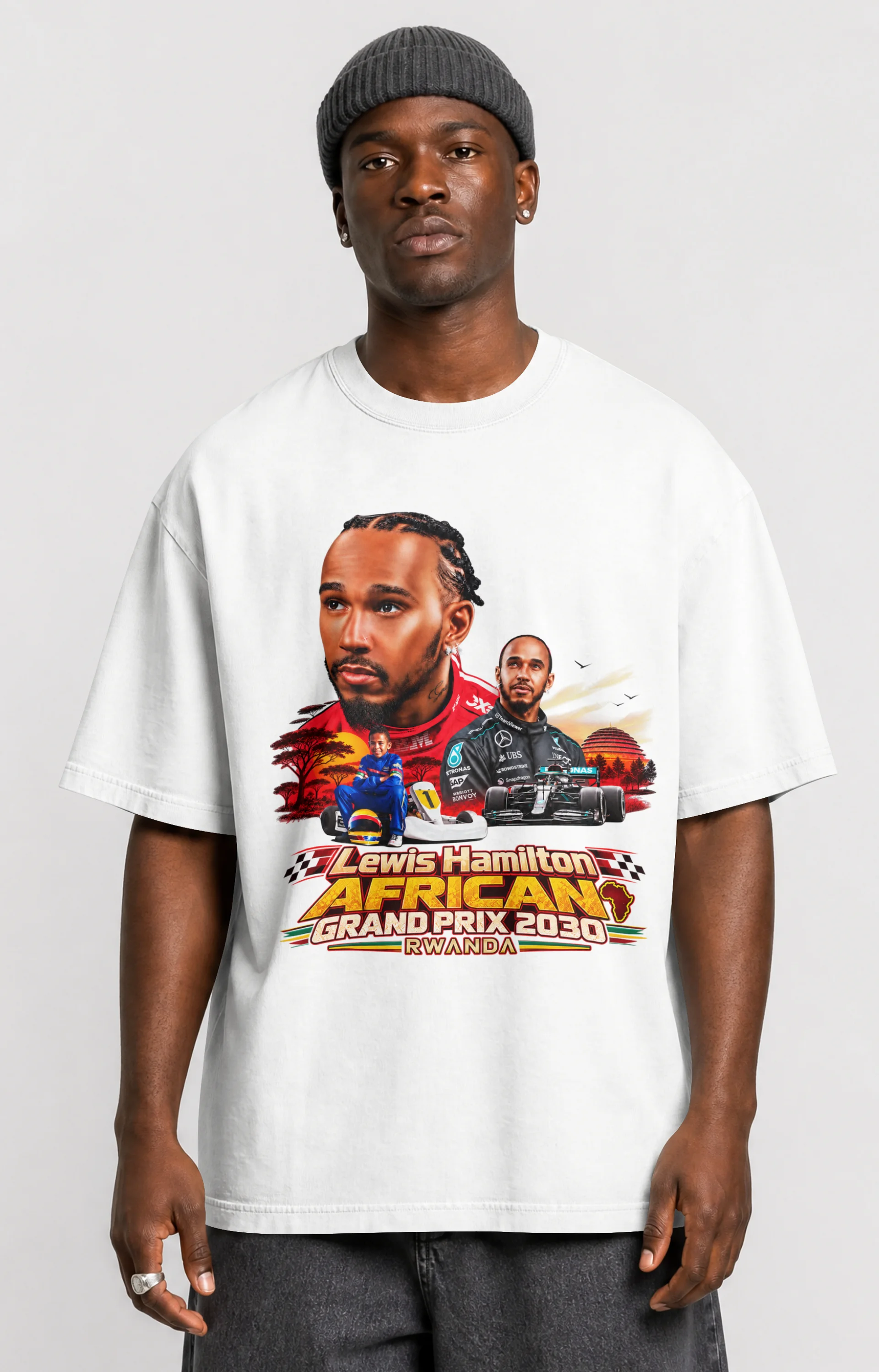 Lewis Hamilton African Grand Prix T-Shirt product image (3)
