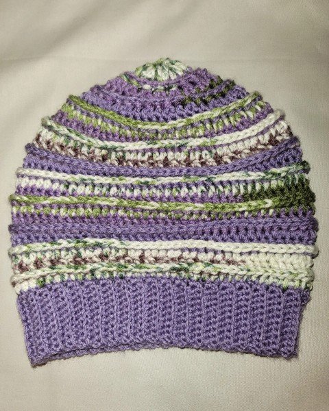 Purple Flower Slouchy Hat product image (1)
