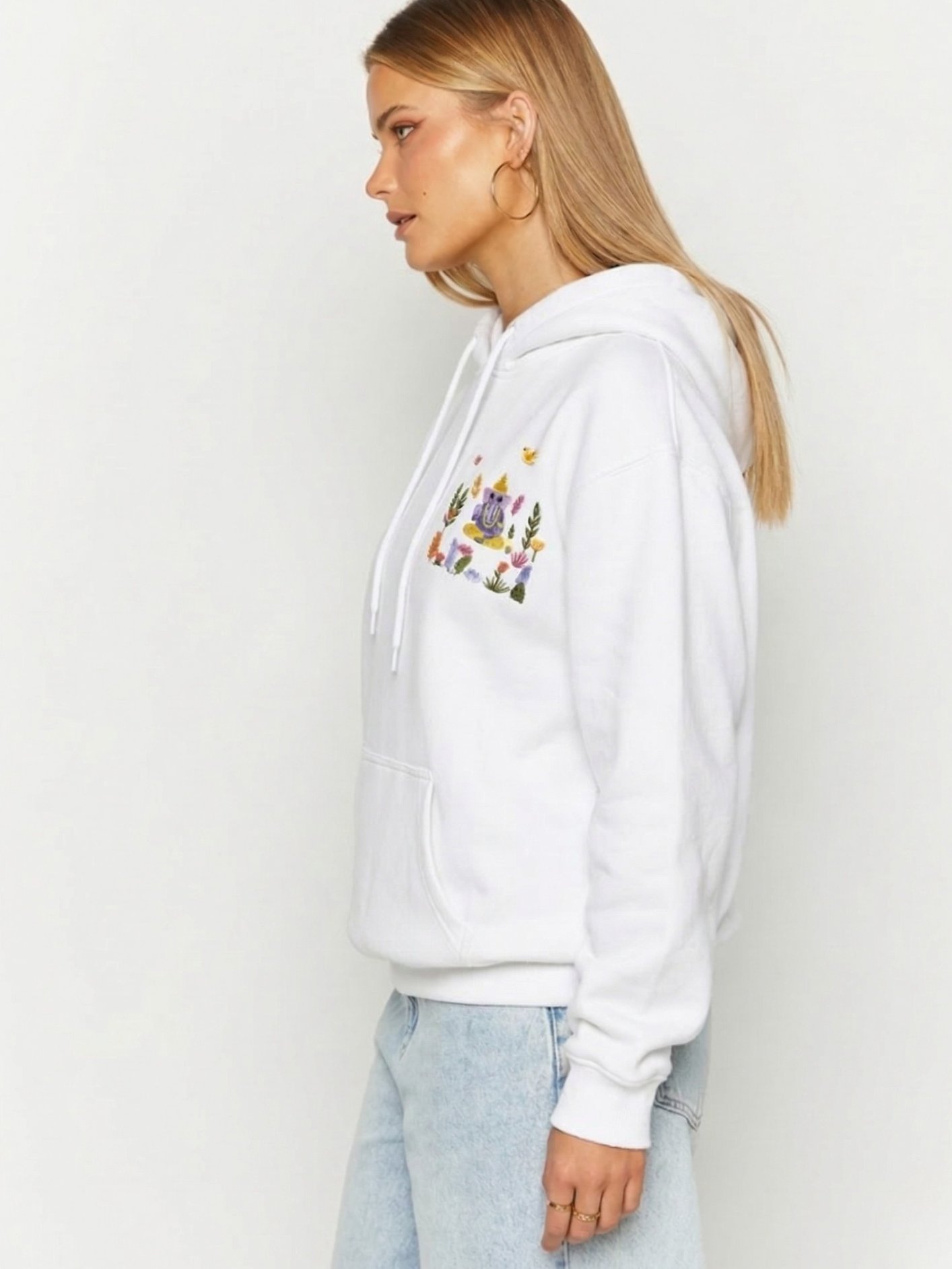 Om Gam Ganapataye Namaha - Hoodie (WHITE) product image (4)